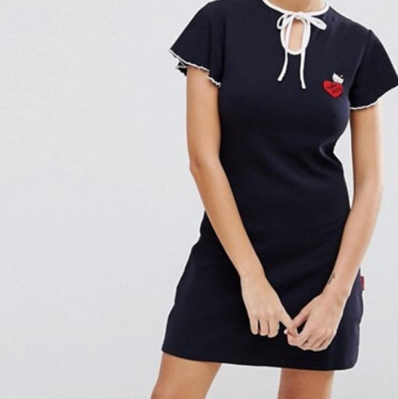 Lazy Oaf Dresses & Skirts - **SOLD** Lazy Oaf x Hello Kitty Keyhole Dress, Sz. S